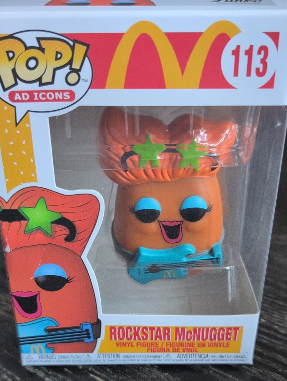 Funko Rockstar McNugget Vinyl Figure - Orange with Blue and Green Accents